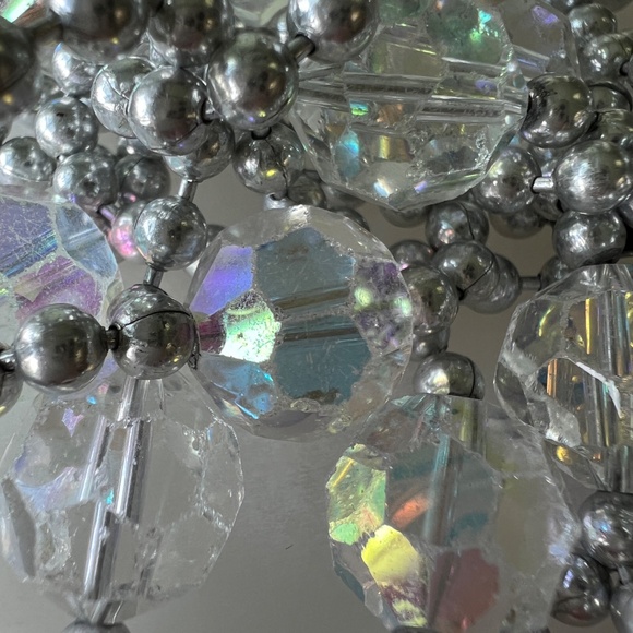 Vintage Stuart Freeman NYC Necklace 54" Ball Chain AB Lucite Beads 1980s - Picture 10 of 16